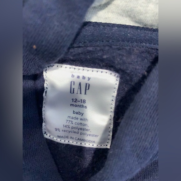 Gap 2pc hoody pants jogger outfit baby boys size 12-18 months 12 18 months - Picture 6 of 6